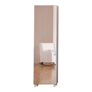 Mueble de guardado con espejo y ruedas 52
