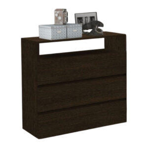 Comoda 3 cajones amplios  estante 90