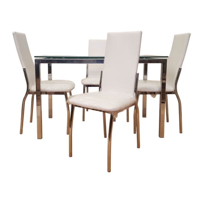 Mesa-vidrio-sillas-cromadas