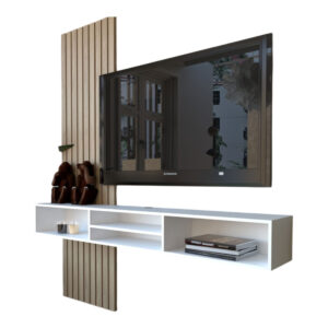 Rack tv para colgar  con varillado 1.80